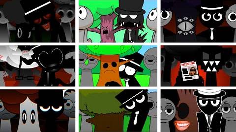 Incredibox Sprunki - но СМЕШИВАЙТЕ MR TREE и BLACK во ВСЕХ разных модах