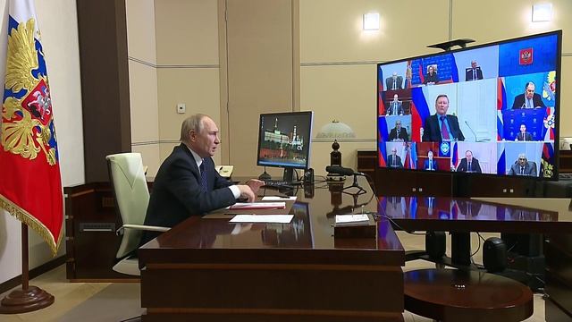 Владимир Путин. Совещание с постоянными членами Совета Безопасности 14 марта 2025 года