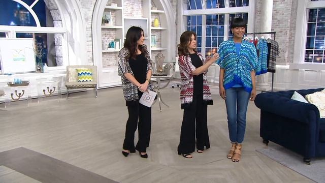 GRAVER Susan Graver Novelty Knit Kimono with Tassel Trim on QVC