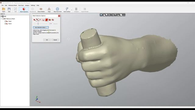 QS Tutorials_ Mesh Selection Status - How to do Reverse Engineering with QUICKSURFACE