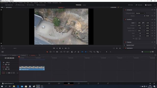 DAVINCI RESOLVE konwersja filmu 4:3 do 16:9