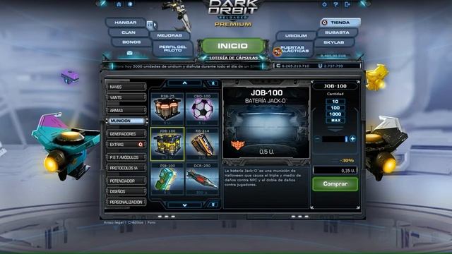 Darkorbit Reloaded | 3.400.00 Uridium Gastado en Diseño |
