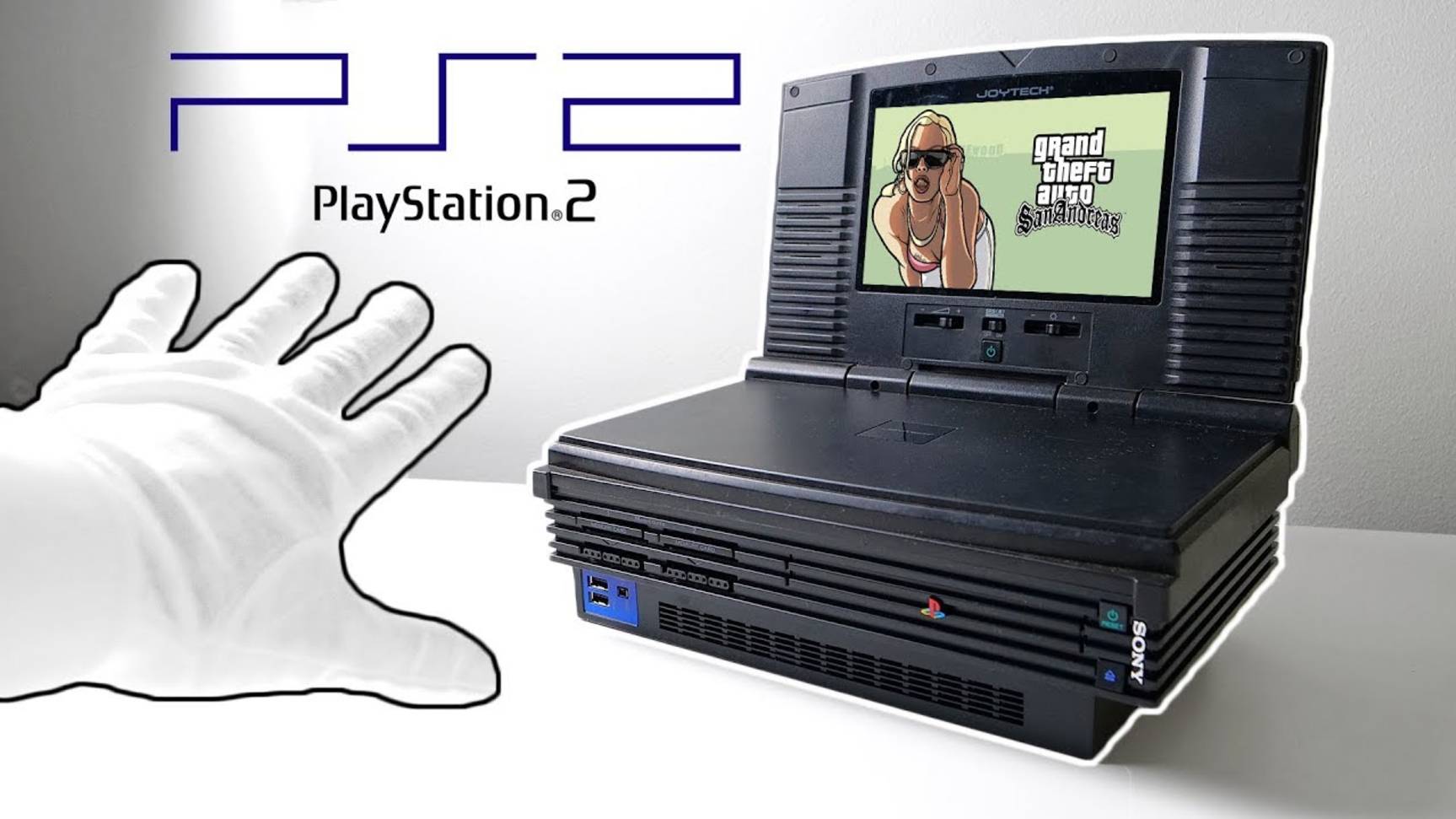 Распаковка Sony PlayStation 2 (мощная консоль PS2) GTA: San Andreas, Call of Duty