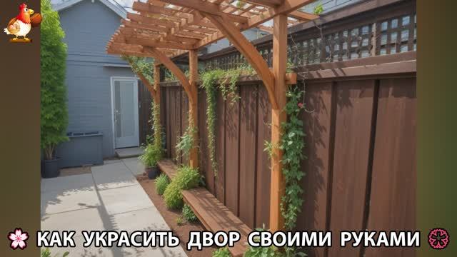 Как украсить двор дома фото идеи (221) 🏡 для дачи и сада своими руками 🌷🪻🌺💮