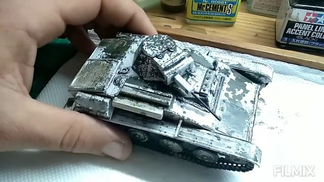 How to apply weathering effects Pt.2 T-60 Light tank update No.5 Mister Craft 050023