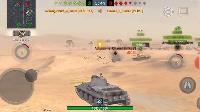 Как я играю в World of Tanks blitz на танке VK 30.01.D