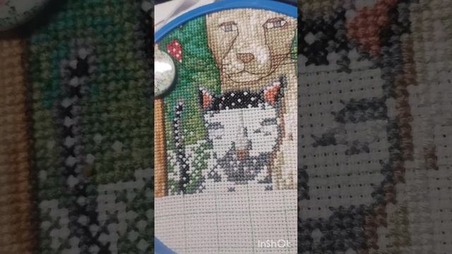 Мартовские коты ,новый старт Вышивка