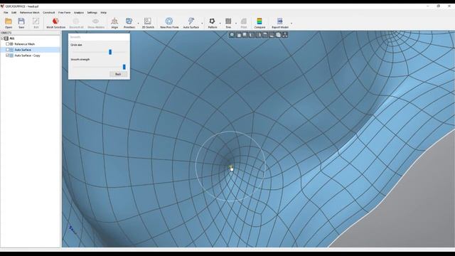 QS Tutorials_ Solid shell of free form surfaces  -How to do Reverse Engineering with QUICKSURFACE