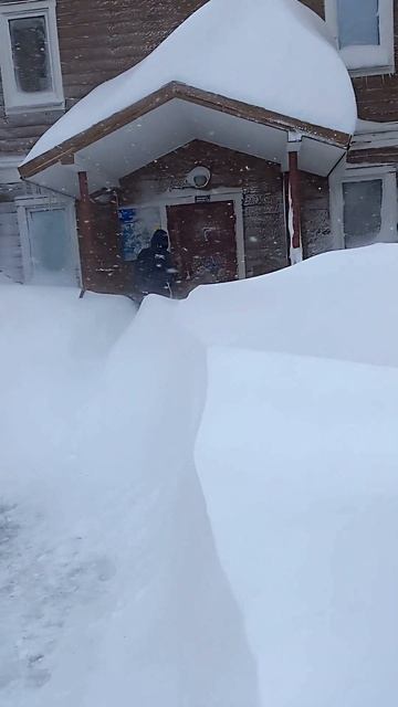 Сахалинская весна 14 марта 2025 Циклон #весна  #снег #snow