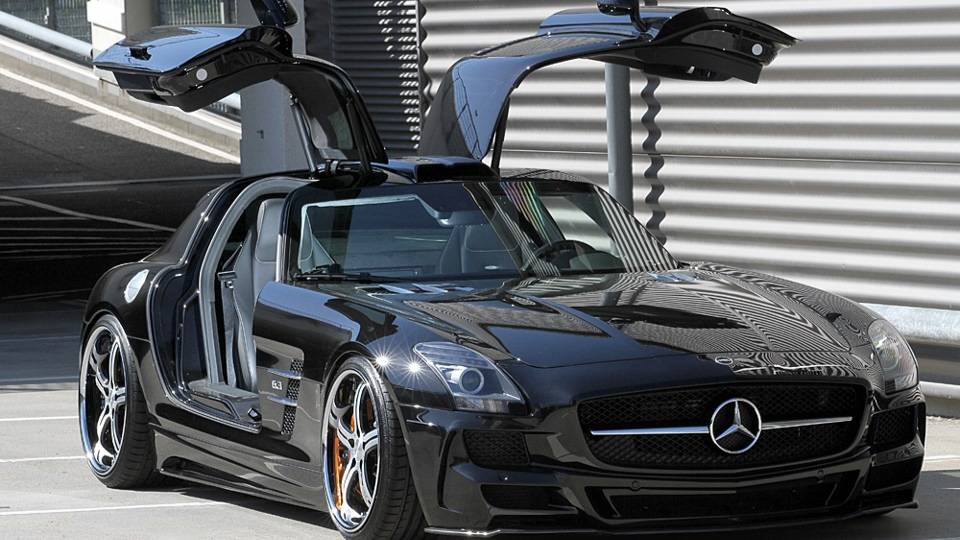 Gran Turismo™ 7 Mercedes SLS на разгазовках