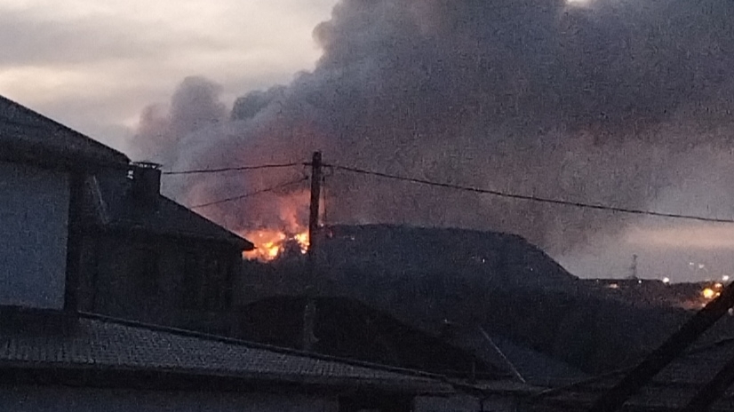 пожар на полигоне Щелба, Новороссийск