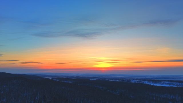Закат в сумерки