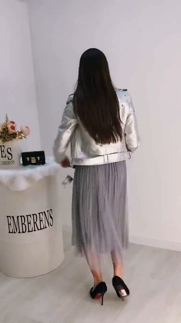 Женская кожаная куртка 1486 в интернет-магазине одежды Emberens.com