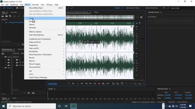 How to remove echo from audio in adobe audition #shorts