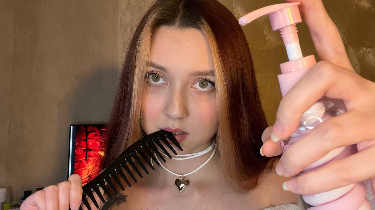 РАСЧЕСЫВАЮ ТВОИ ВОЛОСЫ 🤲 МАССАЖ ЛИЦА 🤩 I COMB YOUR HAIR FACIAL MASSAGE