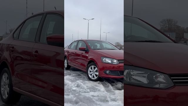 Фольксваген поло красный
