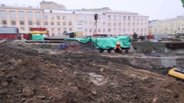 Археологи следят за строительством метро на площади Свободы в Нижнем Новгороде