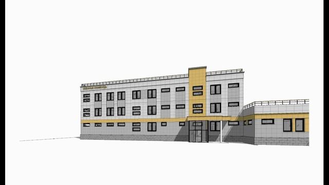 Revit проект_Концепция здания "Скорая помощь" Вариант-1_280721