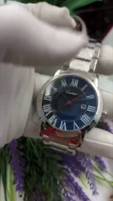 Часы кварцевые Cartier с календарем
