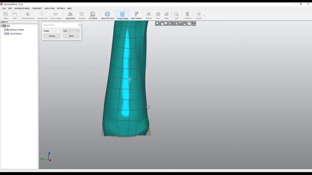 QS Tutorials_ Wrap Surface - How to do Reverse Engineering with QUICKSURFACE