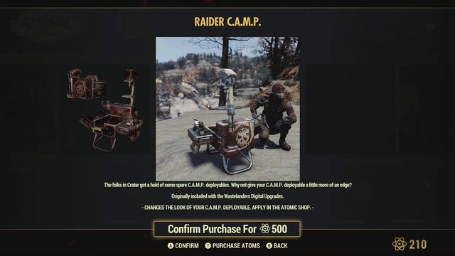 Fallout 76 - Atomic Shop Items - 30th March 2021 - Raider Bundle Week