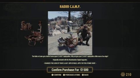 Fallout 76 - Atomic Shop Items - 30th March 2021 - Raider Bundle Week