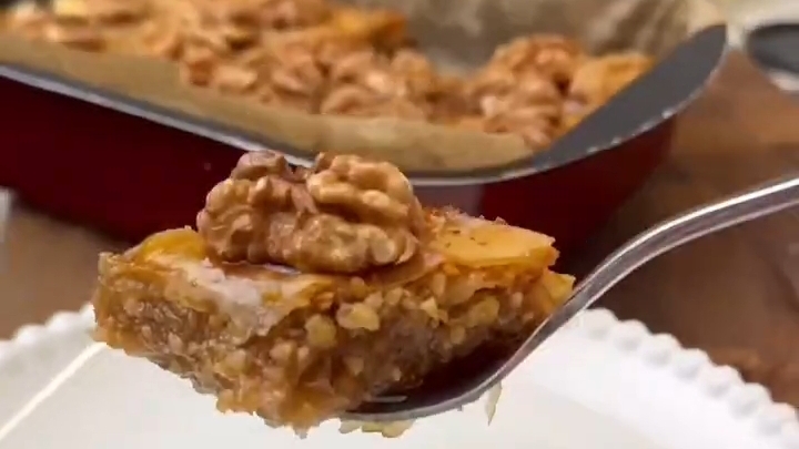 ПАХЛАВА с грецким орехом...🍰🌰😋    Рецепт в описании ✍️
