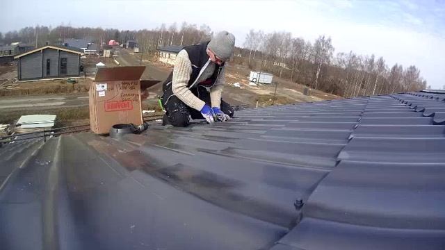 Установка вентиляционного выхода Krovent