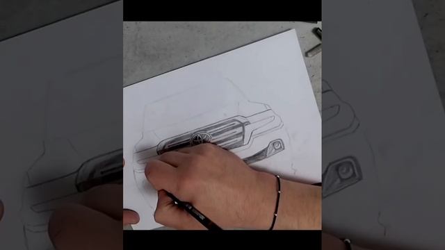 Ленд Крузер 200 карандашом рисунок