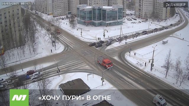 В Нижневартовске утром горел ресторан