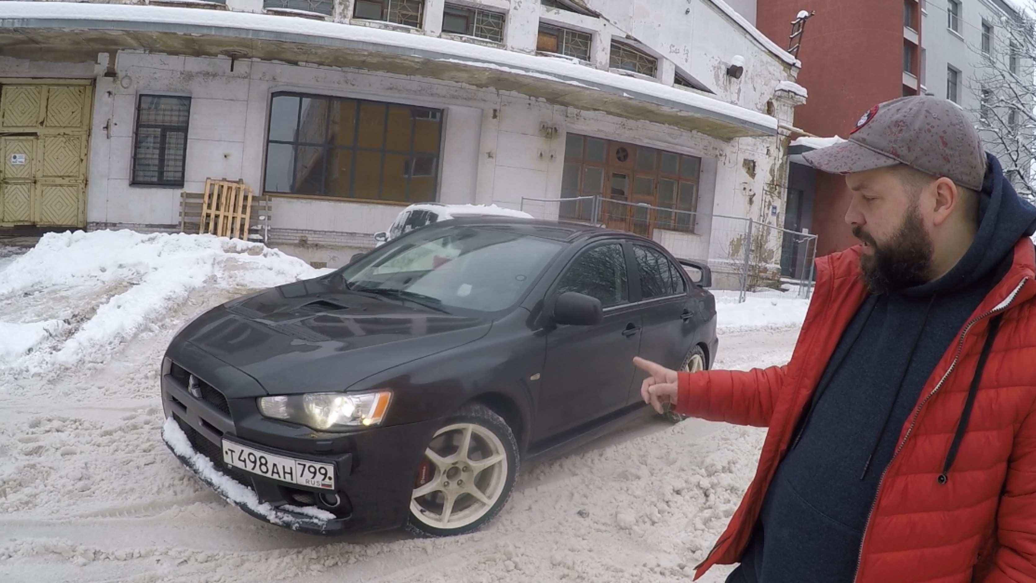 1000 км сидя в ковше. Перегон Lancer Evolution X из Риги в Москву.