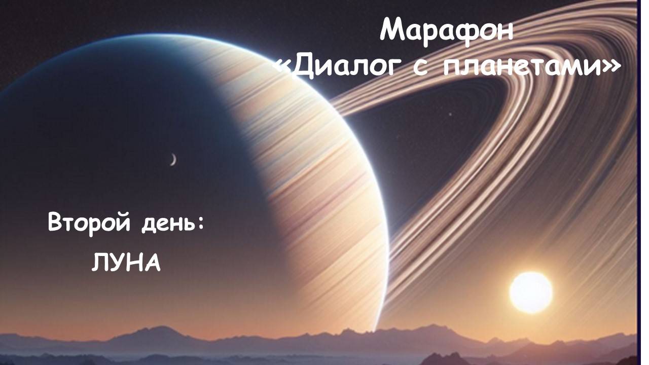 2 день марафона "Диалог с планетами"- Луна