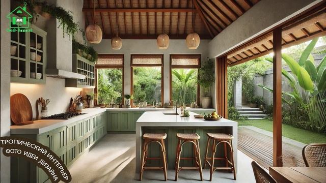 Тропический интерьер фото идеи для вдохновения 🌴🛋️🏝️ (32)