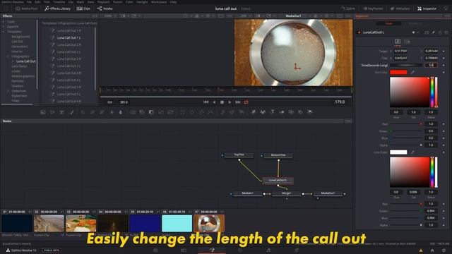 Luna Call Outs DaVinci Resolve Infographics
