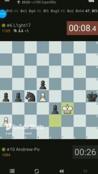 Цейтнот против материального преимущества. #турнир #chess #шахматы #lichess #shorts