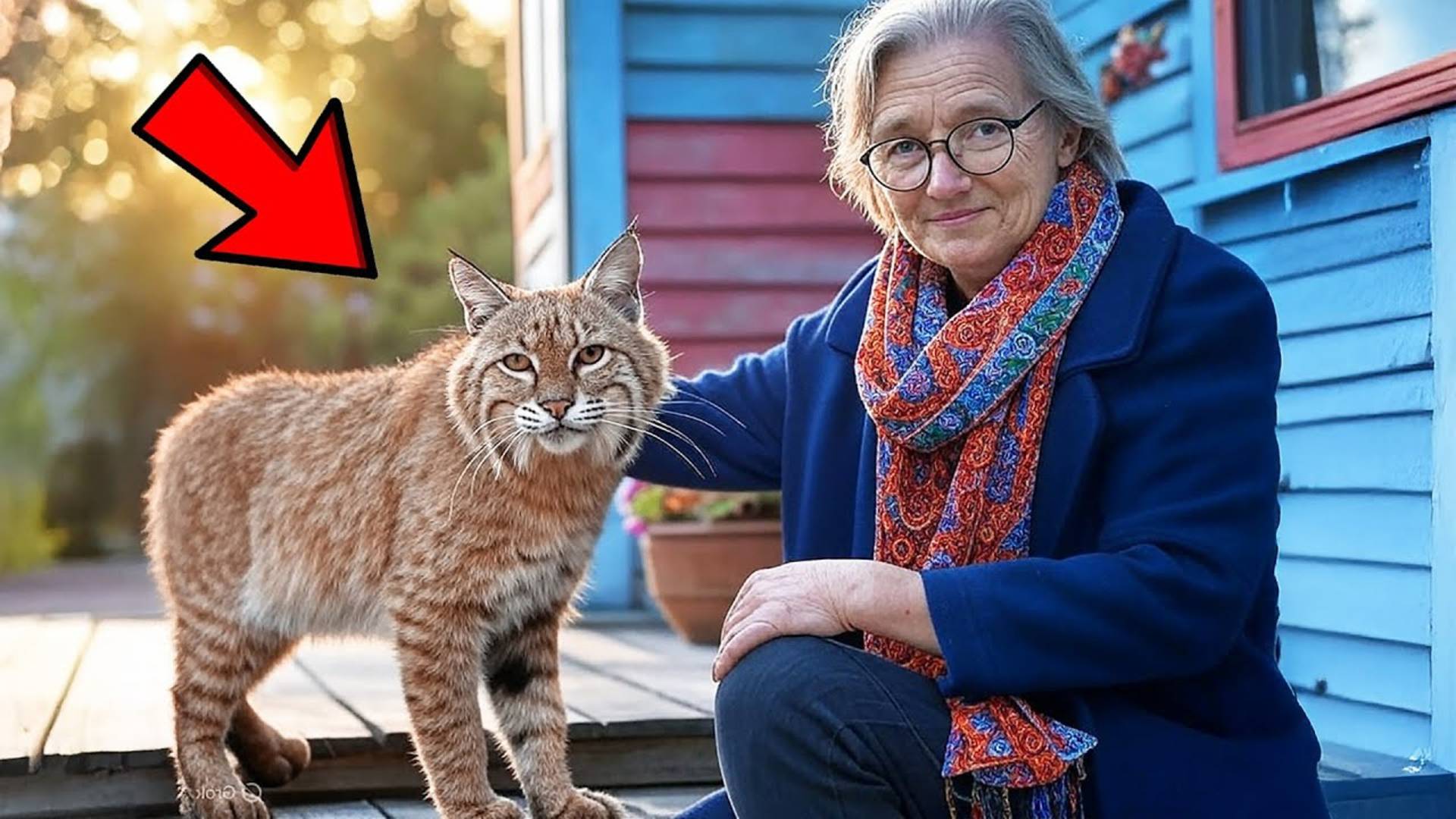 Бобкэт Увидел Женщину, Которая Спасла Ему Жизнь Много Лет Назад, А Затем Совершил Нечто Невероятное