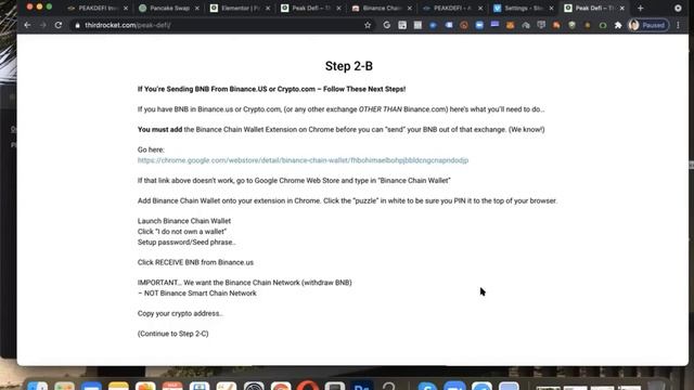 Moving BNB to Metamask & the Exchange Won't Budge!
