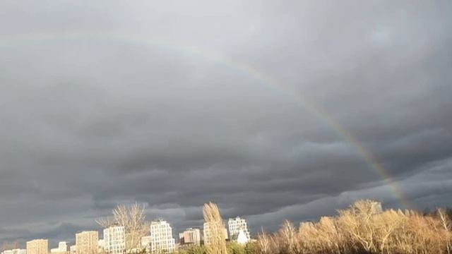 🌈Красивая радуга над Москвой после шторма🌈