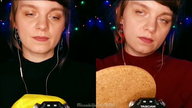Многослойный АСМР  Шепот, пробка и резиновые перчатки/ Layered ASMR: whisper, cork and gloves
