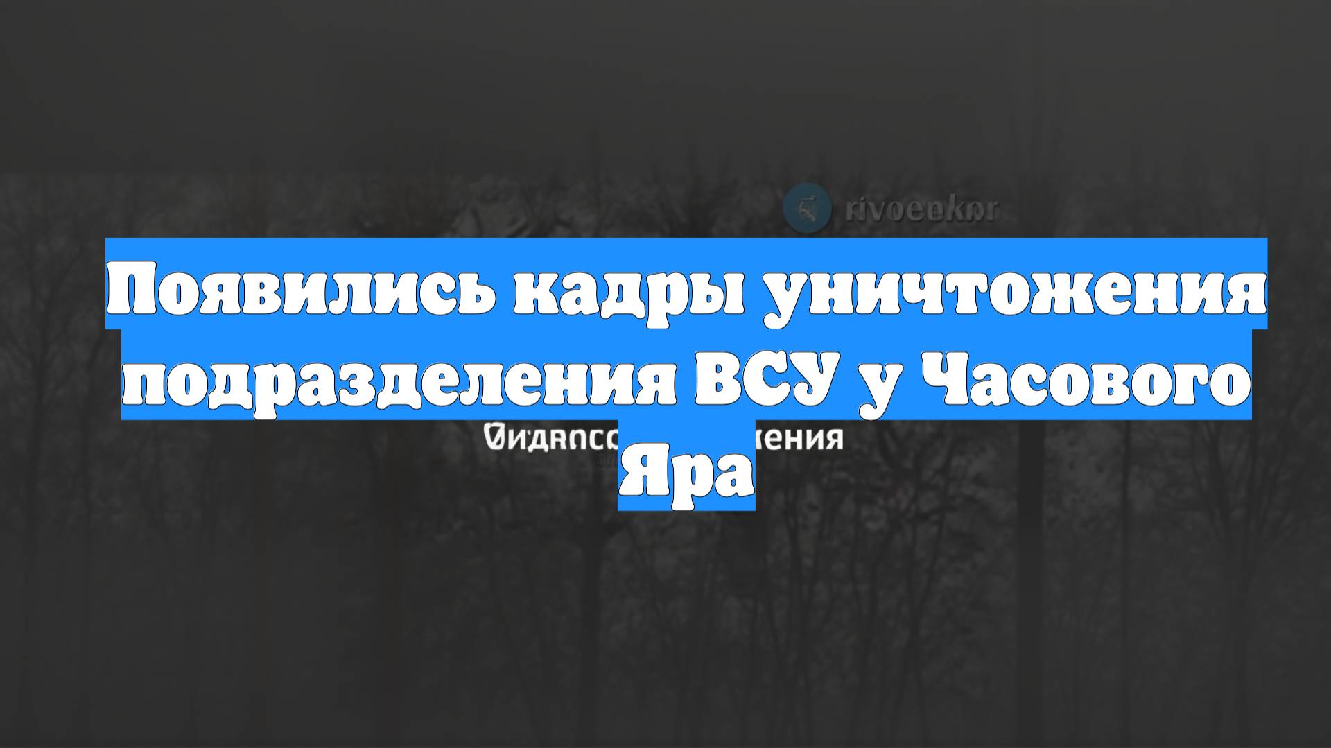 Появились кадры уничтожения подразделения ВСУ у Часового Яра