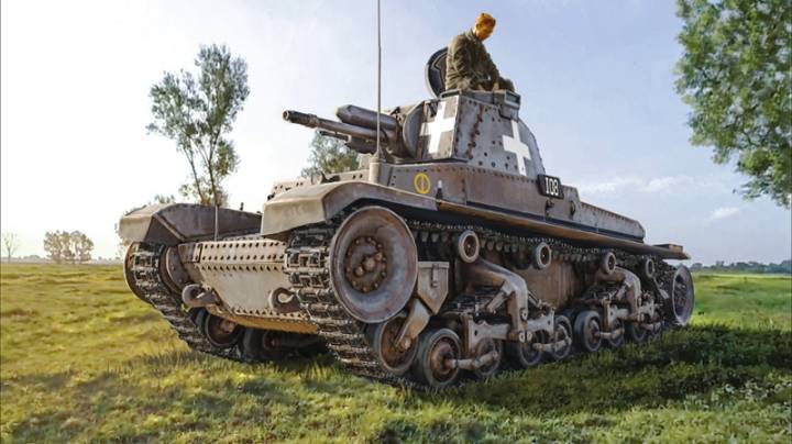 Распаковка Italeri 1/72 7084 Pz. Kpfw. 35(t)