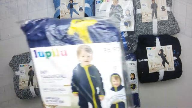 7799Детский флис комбинезоны Lupilu 3 пак 2.7кг 15.95€/кг 8шт