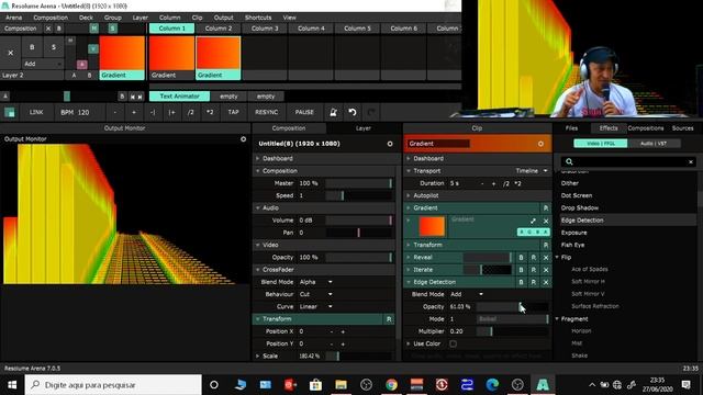 LEDS NO ARENA RESOLUME
