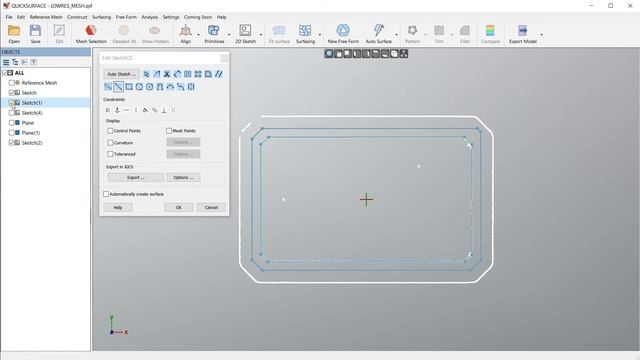 QS Tutorials_ Project Sketches - How to do Reverse Engineering with QUICKSURFACE