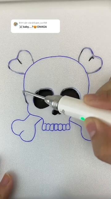 Painting on foam ☠️ #asmr #satisfying