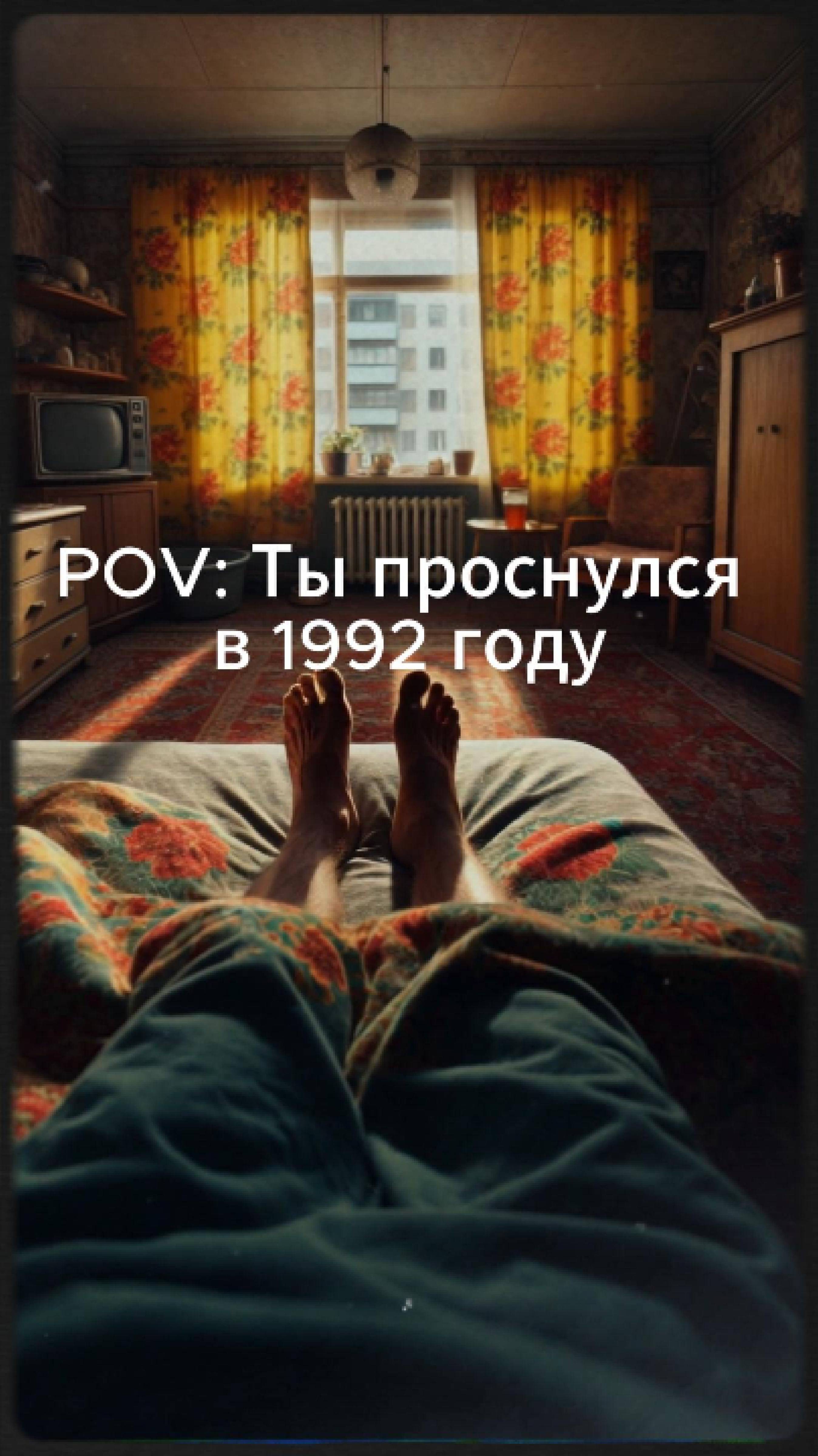POV: Ты проснулся в 1992 году. #cinematic #ai #90s