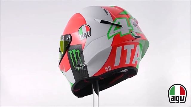 AGV Pista GP R Tricolore Mugello 2018 Valentino Rossi Helmet - ChampionHelmets.com