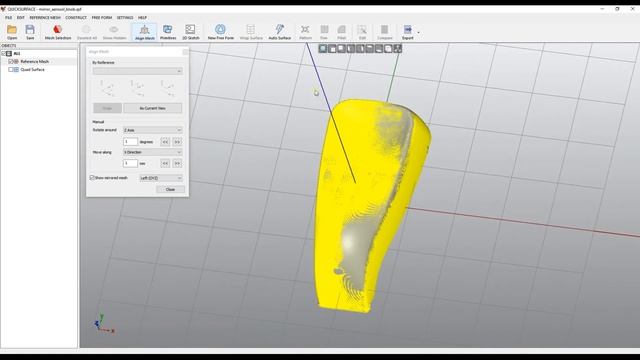 QS Tutorials_ Mirrored Points - How to do Reverse Engineering with QUICKSURFACE