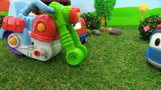 Игры с машинками для мальчиков. Гонки на мотоциклах с Левой
