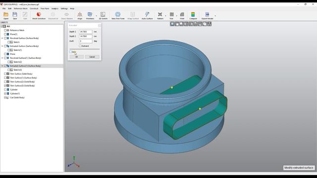 QS Tutorials_ Cut solids - How to do Reverse Engineering with QUICKSURFACE